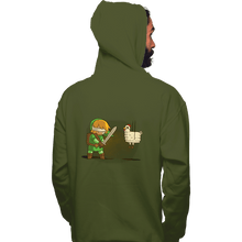 Load image into Gallery viewer, Shirts Pullover Hoodies, Unisex / Small / Military Green Hylian Pinata
