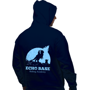 Daily_Deal_Shirts Pullover Hoodies, Unisex / Small / Navy Echo Base Riding Academy