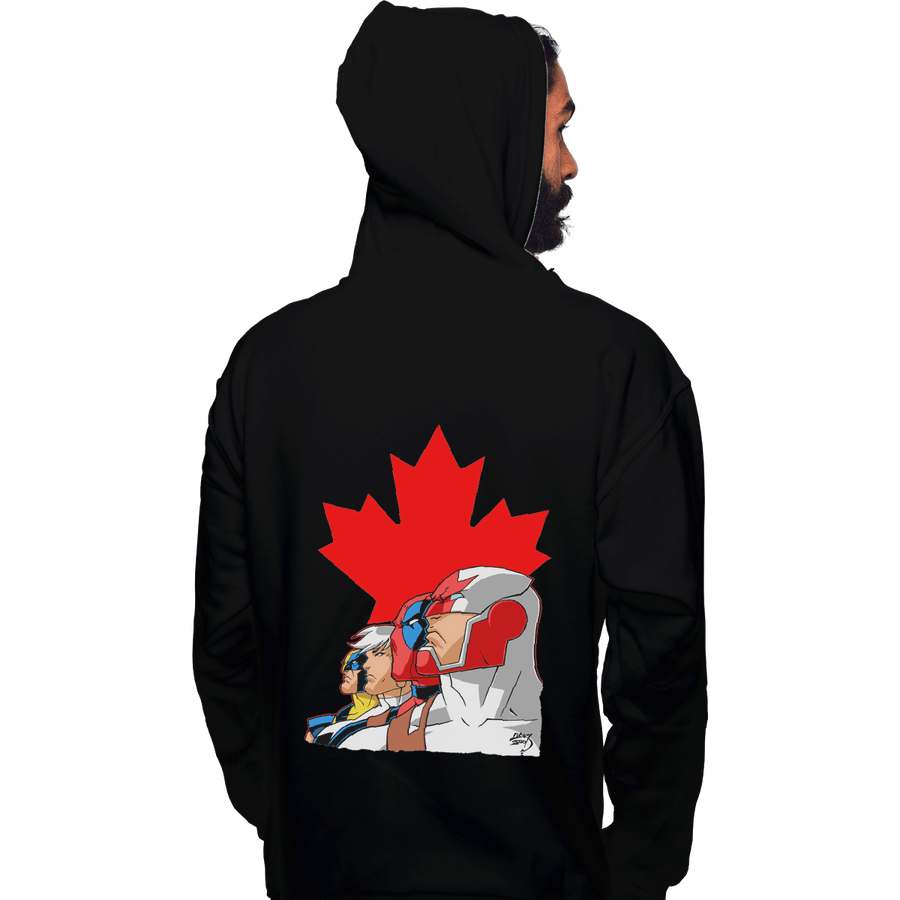 Shirts Zippered Hoodies, Unisex / Small / Black Captain Canuck And Team Canada