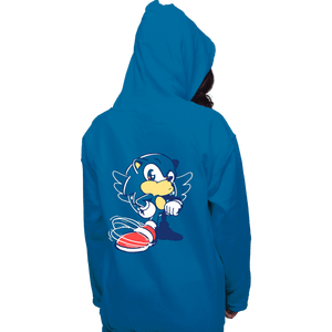 Shirts Pullover Hoodies, Unisex / Small / Sapphire Waiting Hedgehog