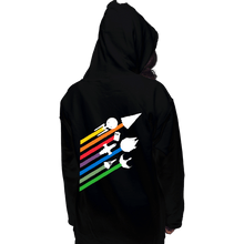 Load image into Gallery viewer, Shirts Pullover Hoodies, Unisex / Small / Black Scifi Streaks
