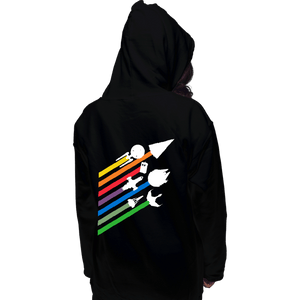 Shirts Pullover Hoodies, Unisex / Small / Black Scifi Streaks