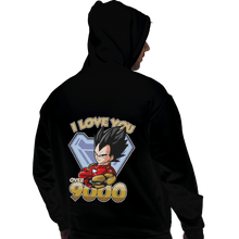 Load image into Gallery viewer, Shirts Pullover Hoodies, Unisex / Small / Black I Love You Over 9000
