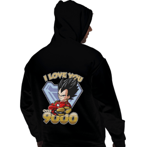 Shirts Pullover Hoodies, Unisex / Small / Black I Love You Over 9000