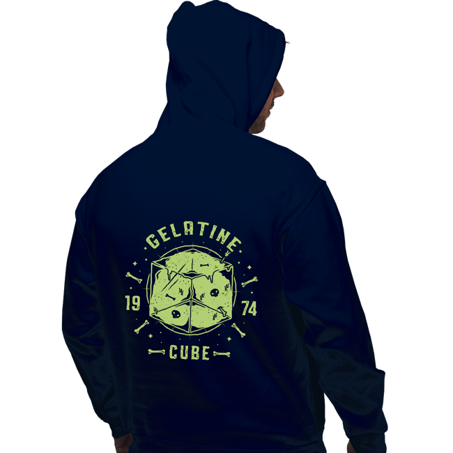 Shirts Pullover Hoodies, Unisex / Small / Navy Gelatine Cube
