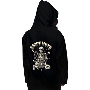 Daily_Deal_Shirts Pullover Hoodies, Unisex / Small / Black Can't Move