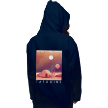 Load image into Gallery viewer, Shirts Pullover Hoodies, Unisex / Small / Navy Visit Tatooine
