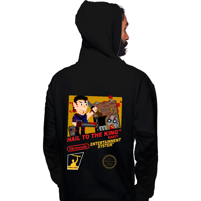 Daily_Deal_Shirts Pullover Hoodies, Unisex / Small / Black Hail To The King