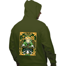 Load image into Gallery viewer, Daily_Deal_Shirts Pullover Hoodies, Unisex / Small / Military Green Ocarina Link
