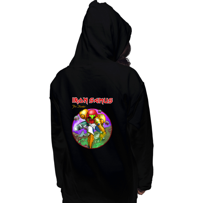 Daily_Deal_Shirts Pullover Hoodies, Unisex / Small / Black Iron Samus