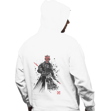Load image into Gallery viewer, Shirts Zippered Hoodies, Unisex / Small / White Darth Lord Sumi-e
