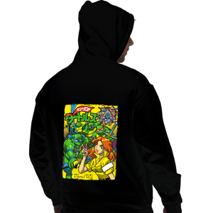 Daily_Deal_Shirts Pullover Hoodies, Unisex / Small / Black Turtles Japan