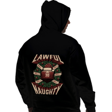 Load image into Gallery viewer, Shirts Pullover Hoodies, Unisex / Small / Black Lawful Naughty Christmas
