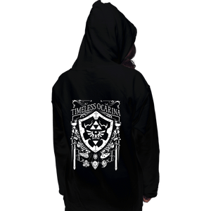 Shirts Pullover Hoodies, Unisex / Small / Black Timeless Ocarina Banner