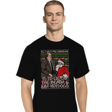 Load image into Gallery viewer, Shirts T-Shirts, Tall / Large / Black Santa&#39;s Lap
