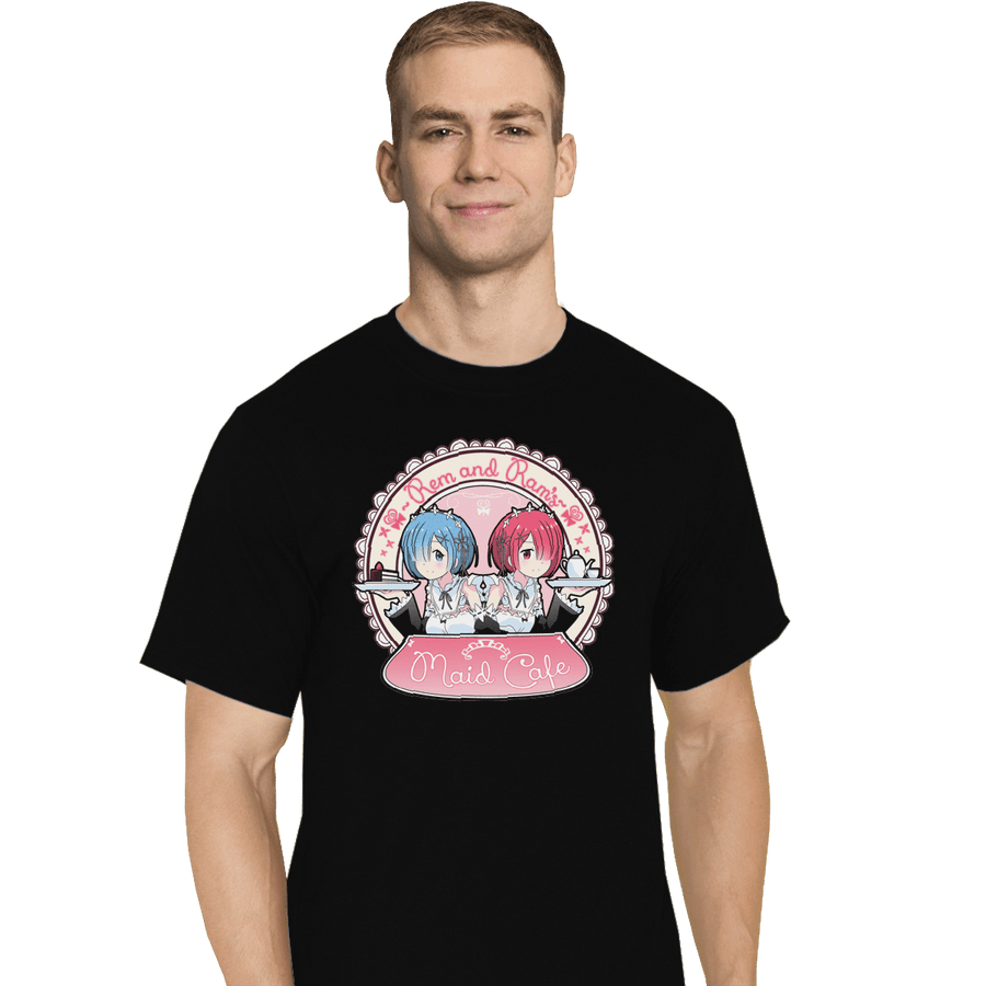 Shirts T-Shirts, Tall / Large / Black Maid Cafe