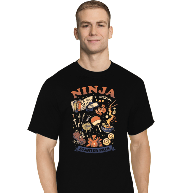 Daily_Deal_Shirts T-Shirts, Tall / Large / Black Ninja Starter Pack