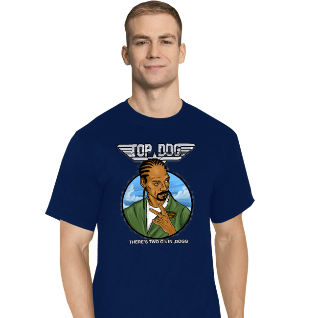 Daily_Deal_Shirts T-Shirts, Tall / Large / Navy Top Dogg
