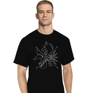 Shirts T-Shirts, Tall / Large / Black Minimal Witcher