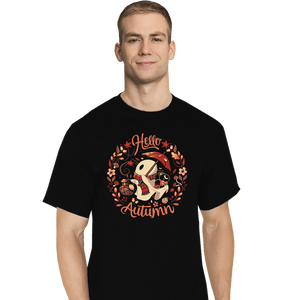 Daily_Deal_Shirts T-Shirts, Tall / Large / Black Spooky Autumn Harvest