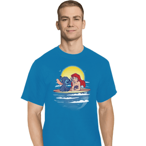Shirts T-Shirts, Tall / Large / Royal Aloha Mermaid