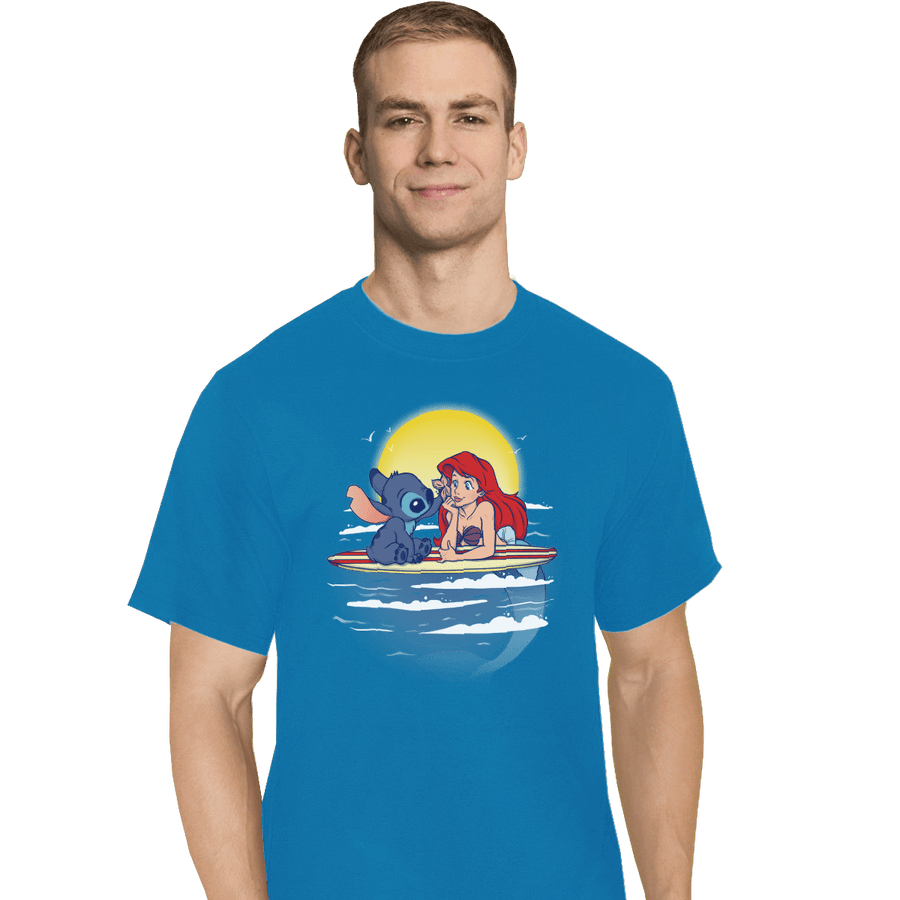 Shirts T-Shirts, Tall / Large / Royal Aloha Mermaid