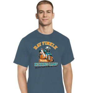 Secret_Shirts T-Shirts, Tall / Large / Indigo Blue Finkle's Kicking Camp