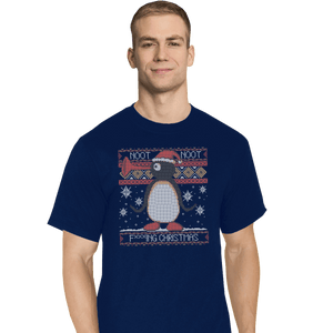 Shirts T-Shirts, Tall / Large / Navy Noot Christmas