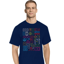 Load image into Gallery viewer, Daily_Deal_Shirts T-Shirts, Tall / Large / Navy Nostalgic Doodles
