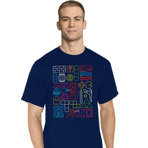 Daily_Deal_Shirts T-Shirts, Tall / Large / Navy Nostalgic Doodles