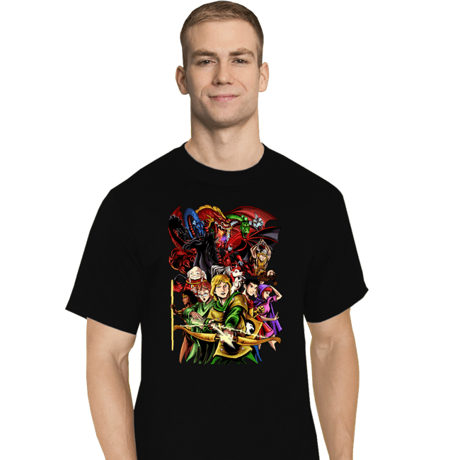 Shirts T-Shirts, Tall / Large / Black Cave Of Dragons