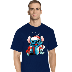 Daily_Deal_Shirts T-Shirts, Tall / Large / Navy The Christmas Experiment