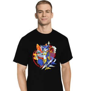 Secret_Shirts T-Shirts, Tall / Large / Black Dino Planet