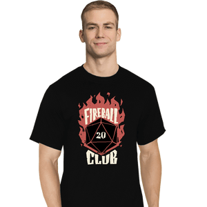 Daily_Deal_Shirts T-Shirts, Tall / Large / Black Fireball club