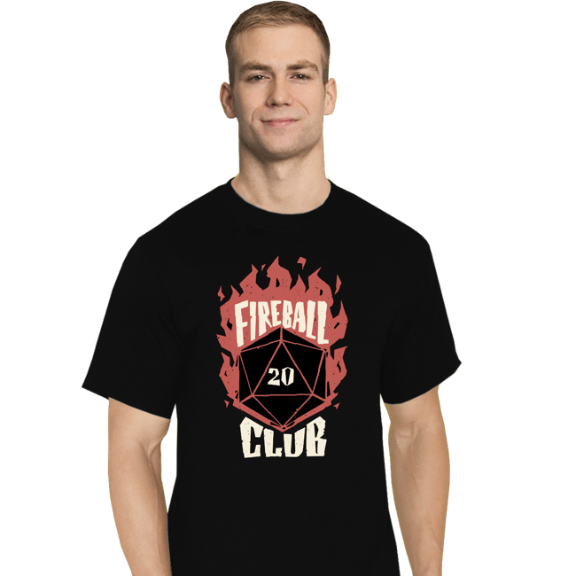 Daily_Deal_Shirts T-Shirts, Tall / Large / Black Fireball club