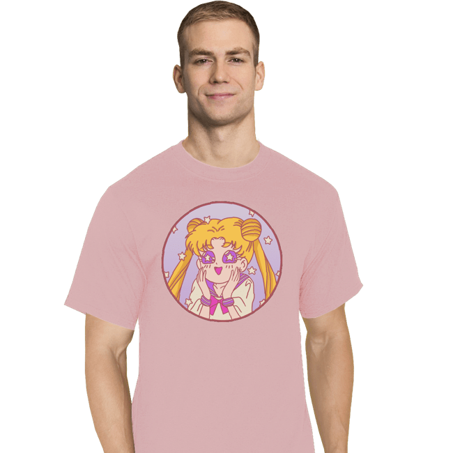 Secret_Shirts T-Shirts, Tall / Large / Red Pastel Moon