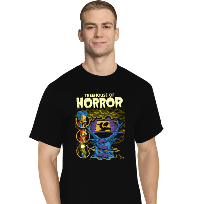 Daily_Deal_Shirts T-Shirts, Tall / Large / Black Treehouse Comics