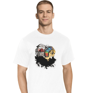 Shirts T-Shirts, Tall / Large / White Robot Touch