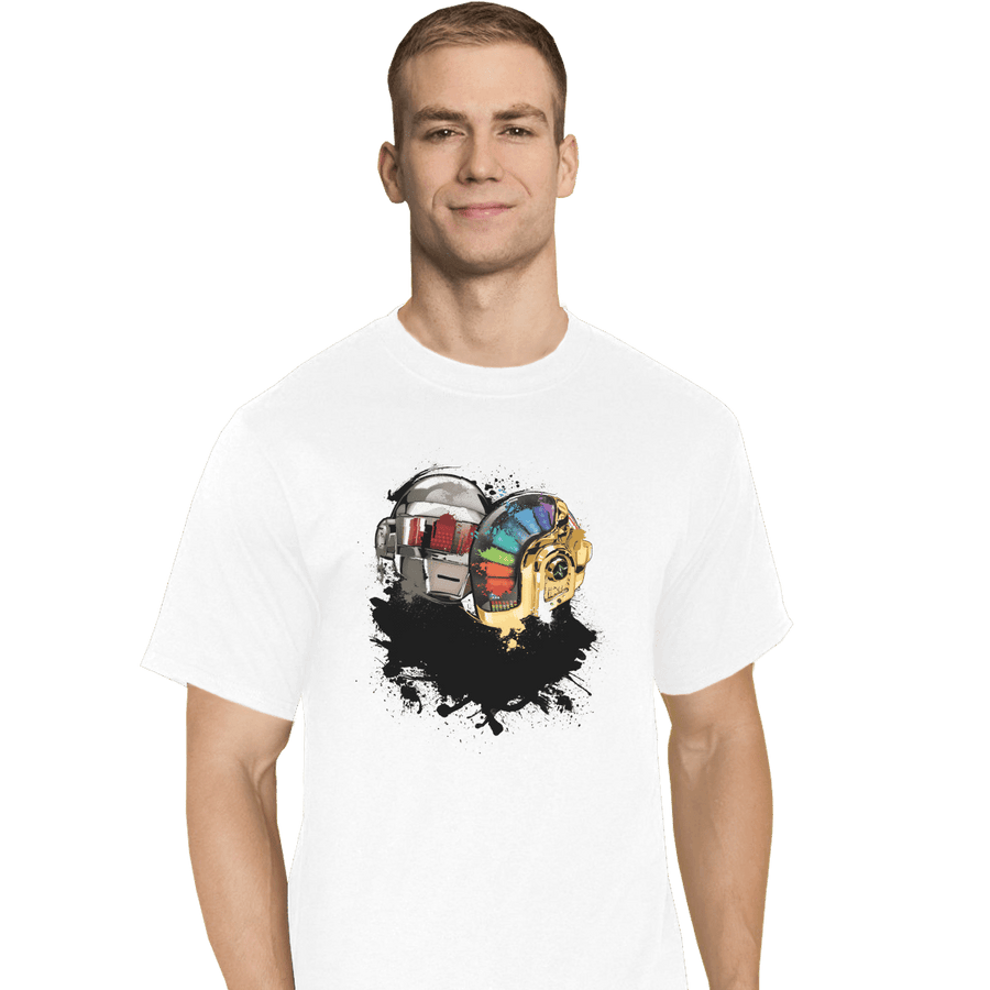Shirts T-Shirts, Tall / Large / White Robot Touch