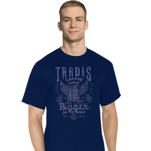 Daily_Deal_Shirts T-Shirts, Tall / Large / Navy Tardis Garage