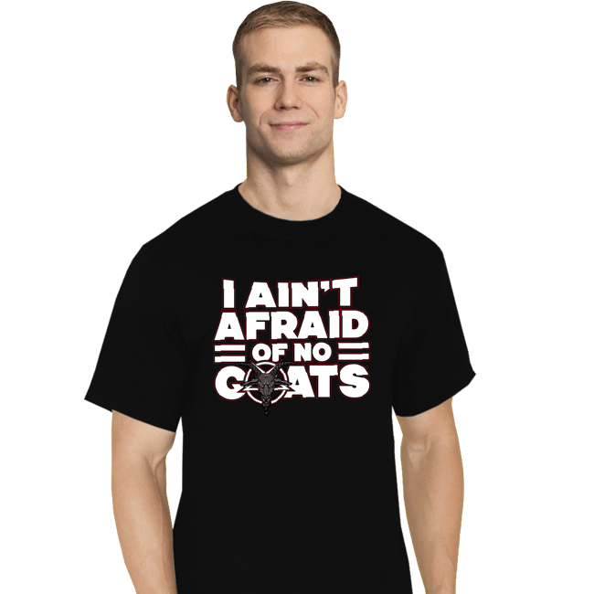 Shirts T-Shirts, Tall / Large / Black No Goats