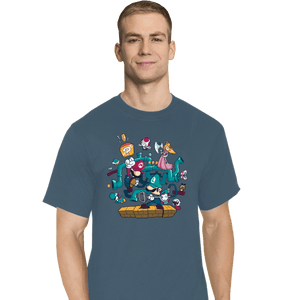 Daily_Deal_Shirts T-Shirts, Tall / Large / Indigo Blue The Plumber Brothers