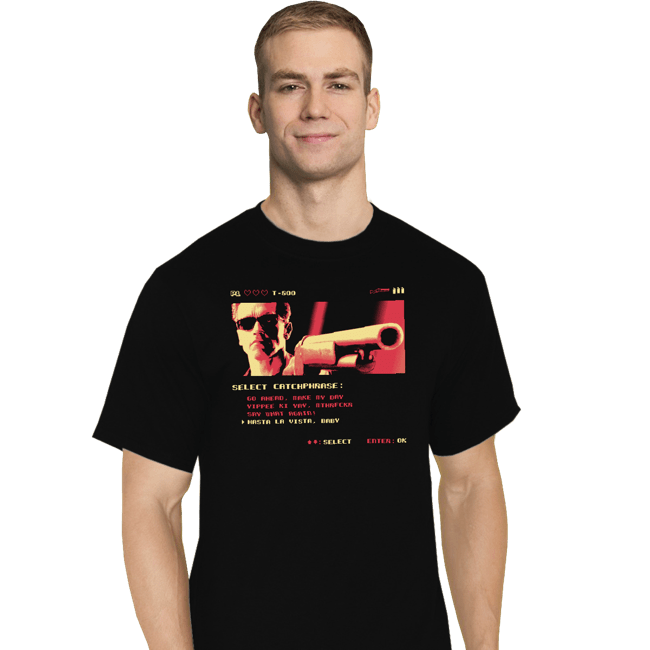 Shirts T-Shirts, Tall / Large / Black Hasta La Vista