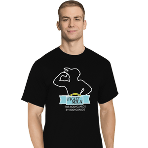 Shirts T-Shirts, Tall / Large / Black Fight Milk
