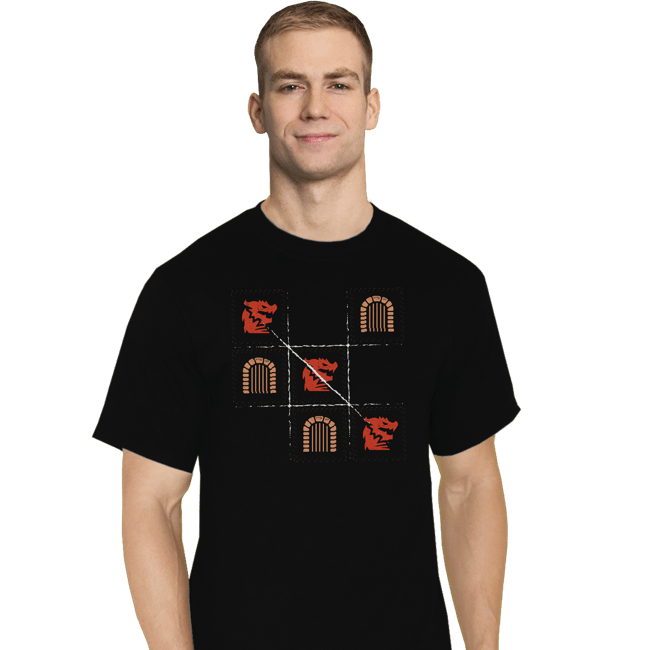 Secret_Shirts T-Shirts, Tall / Large / Black Three In A Row