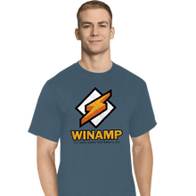 Load image into Gallery viewer, Secret_Shirts T-Shirts, Tall / Large / Indigo Blue Winamp XP
