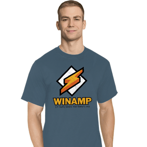 Secret_Shirts T-Shirts, Tall / Large / Indigo Blue Winamp XP
