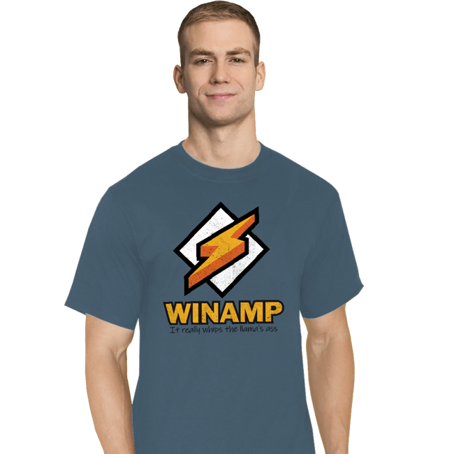 Secret_Shirts T-Shirts, Tall / Large / Indigo Blue Winamp XP