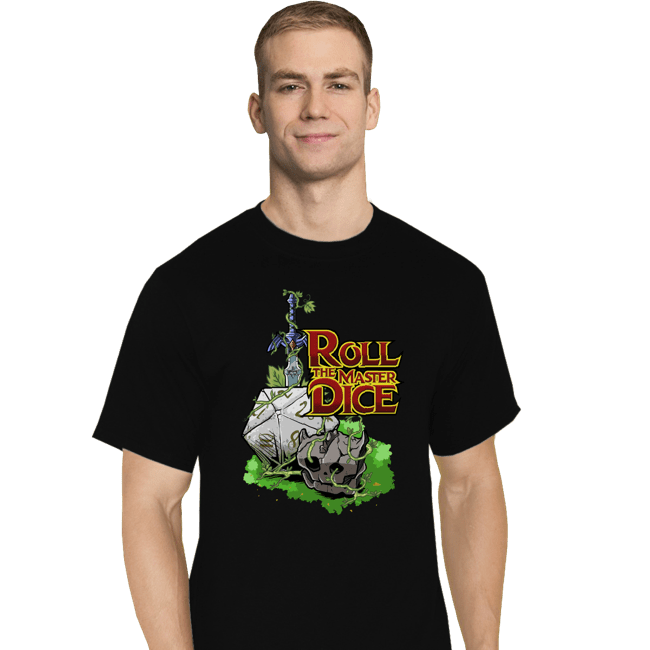 Secret_Shirts T-Shirts, Tall / Large / Black Roll The Master Dice
