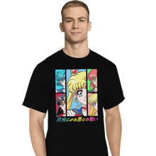 Load image into Gallery viewer, Shirts T-Shirts, Tall / Large / Black Moon Prism Power
